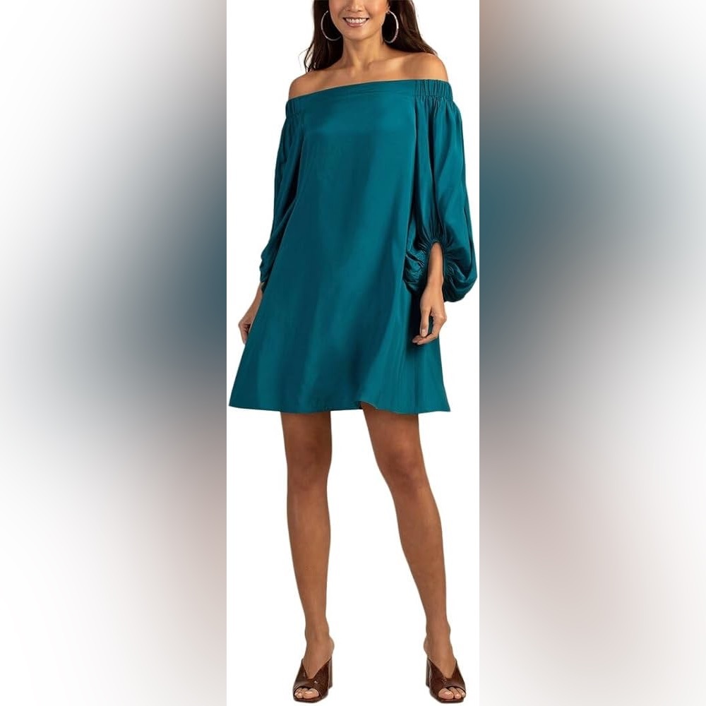 Trina Turk windward Women's Off‎ The Shoulder Dress size xs NWT